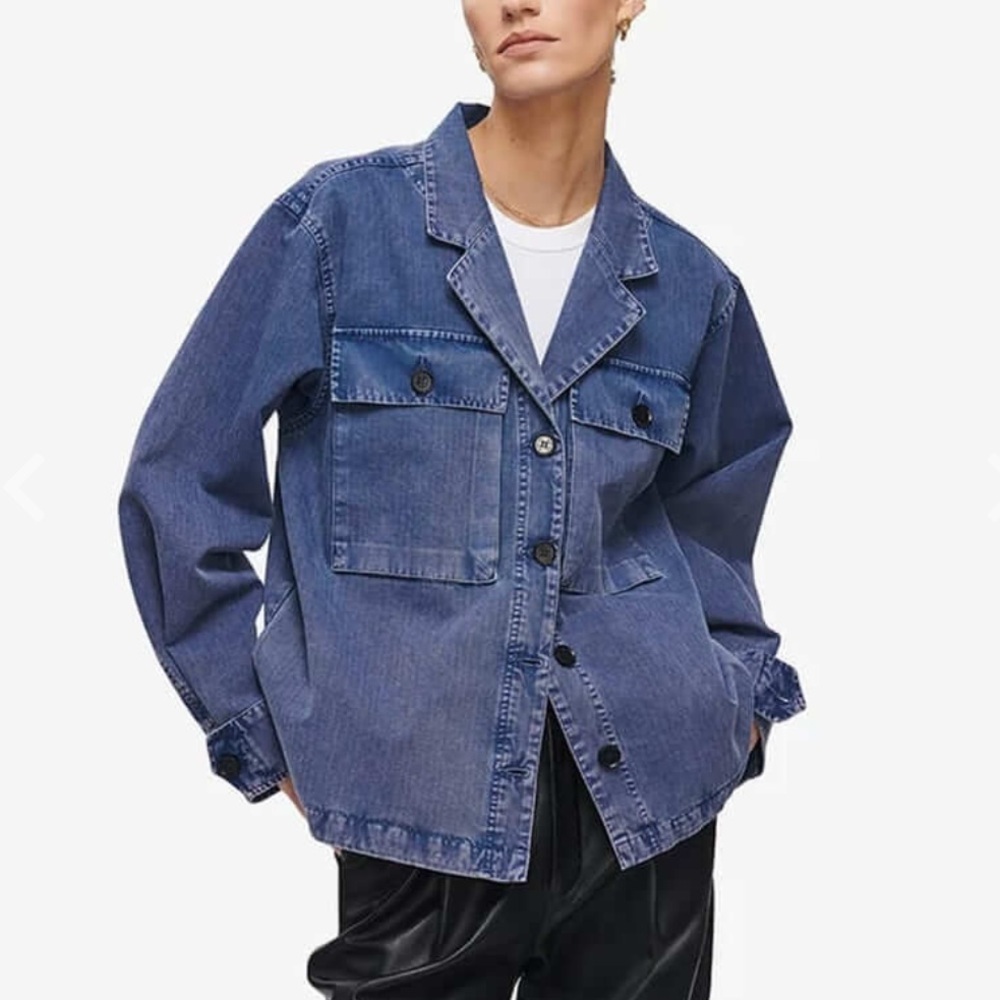 Anine Bing sawyer jacket blue